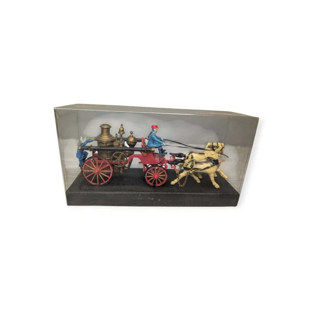 Vintage Steamer Plastic Pre-Made Model with Original Display Cover and Base